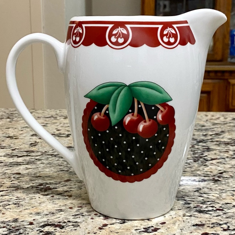 Mary Engelbreit “Cherry Cameo” Pitcher